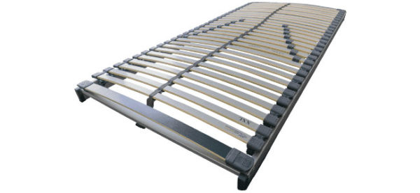 XXL-Lattenrost aus Holz mit flexiblen Leisten und stabiler Rahmenkonstruktion, geeignet für große Matratzen.