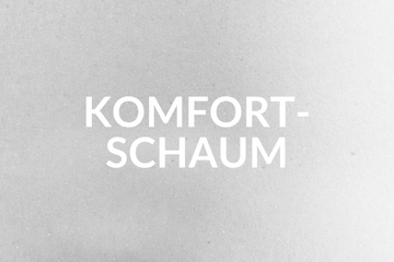 Komfortschaum in neutraler Farbe, ideal für Matratzen und Polsterungen.