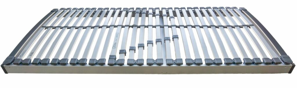 XXL-Lattenrost mit flexiblen Federleisten und stabiler Rahmenkonstruktion für optimalen Schlafkomfort.