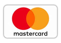 Logo von Mastercard mit roten und orangefarbenen Kreisen sowie dem Schriftzug "mastercard".