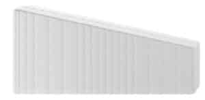 Matratze mit schräger Seite, weiße Oberfläche, Seitenansicht