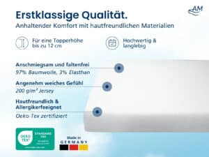 Spannbettlaken weiß Listingbild 3 Topper