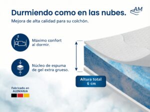 es-Topper de gel Tencel 6 cm 2