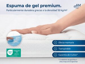 es-Topper de gel Tencel 6 cm 3