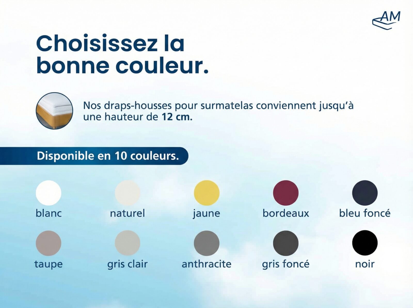Drap-housse haut de gamme pour surmatelas – Image 4