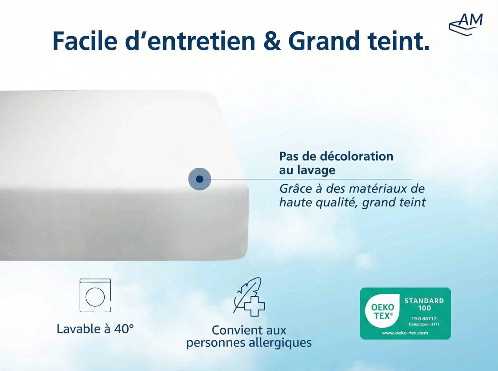 Drap-housse haut de gamme à hauteur premium – Image 5