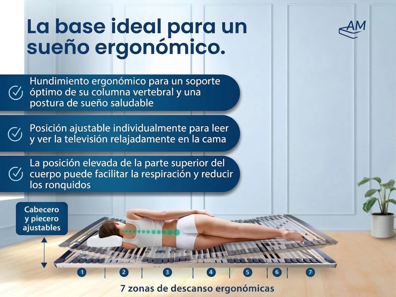 Somier ergonómico de 7 zonas – Imagen 2